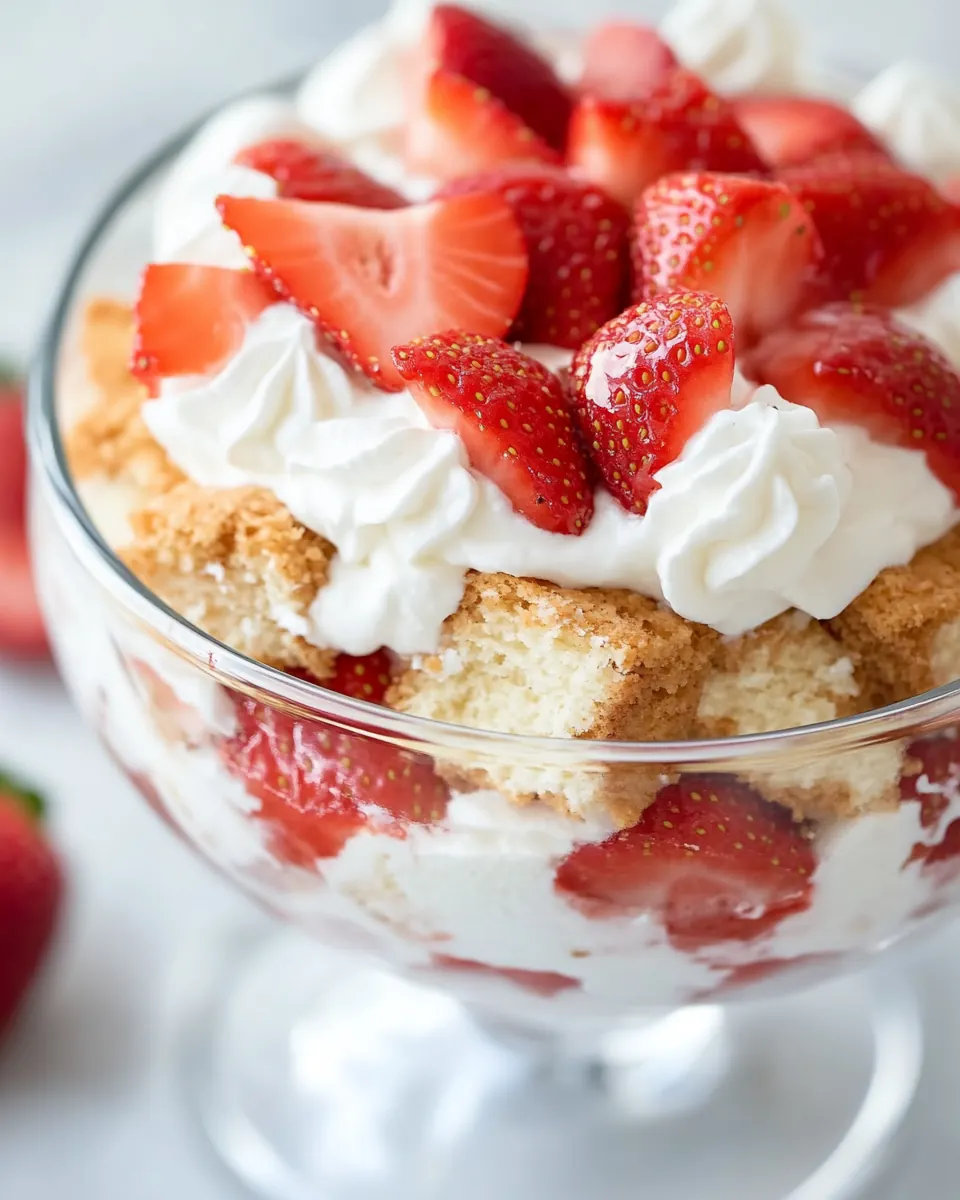 Strawberry Shortcake Trifle