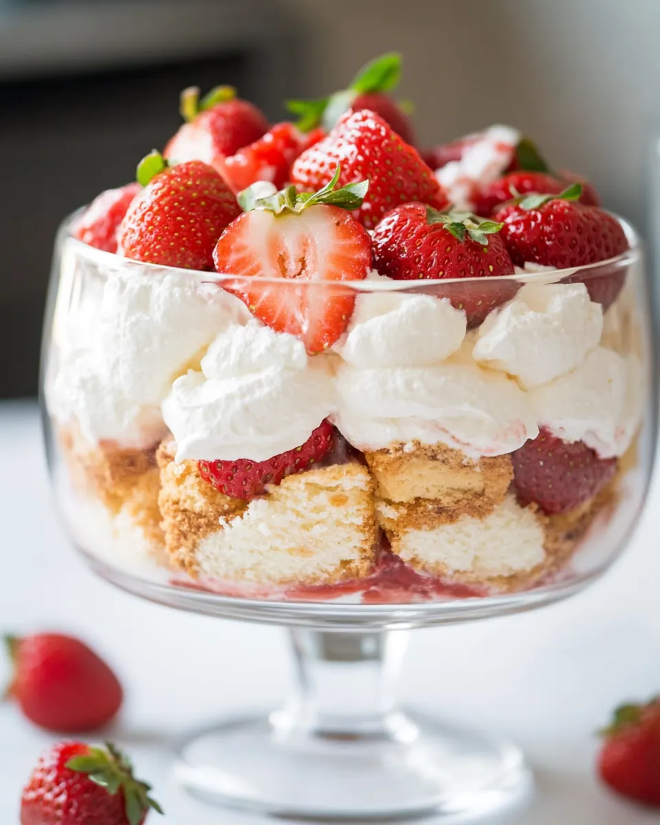 Strawberry Shortcake Trifle