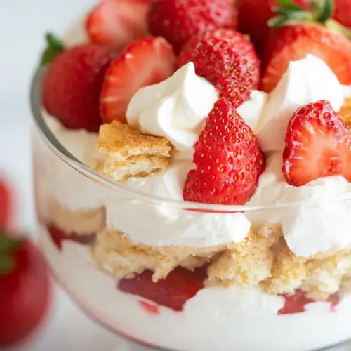Strawberry Shortcake Trifle