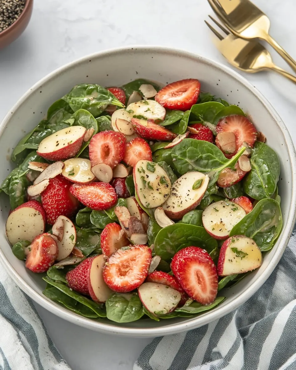 Strawberry Spinach Salad