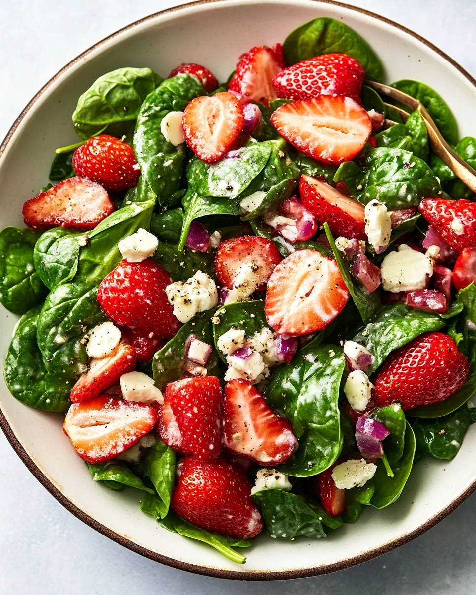 Strawberry Spinach Salad