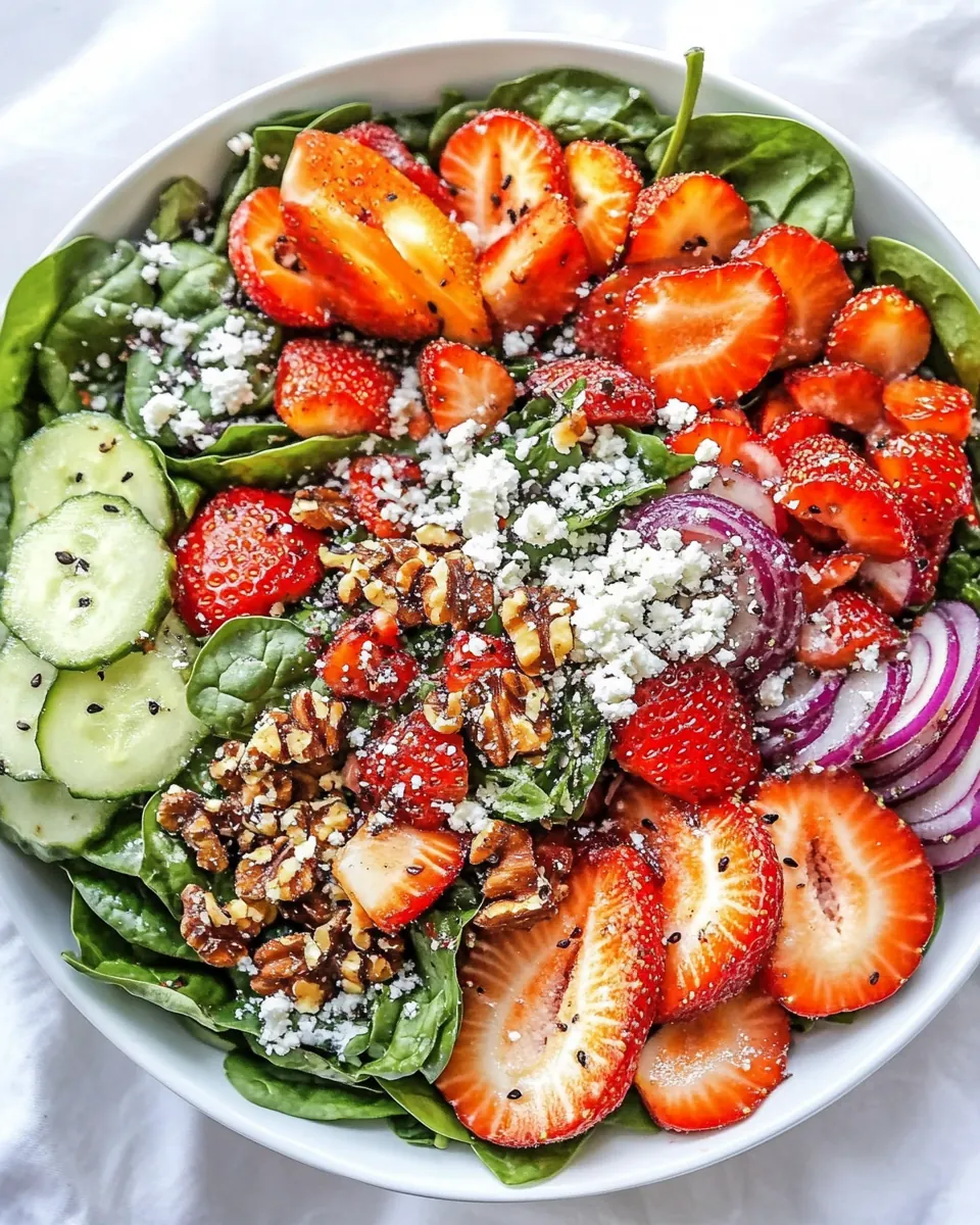 Strawberry Spinach Salad