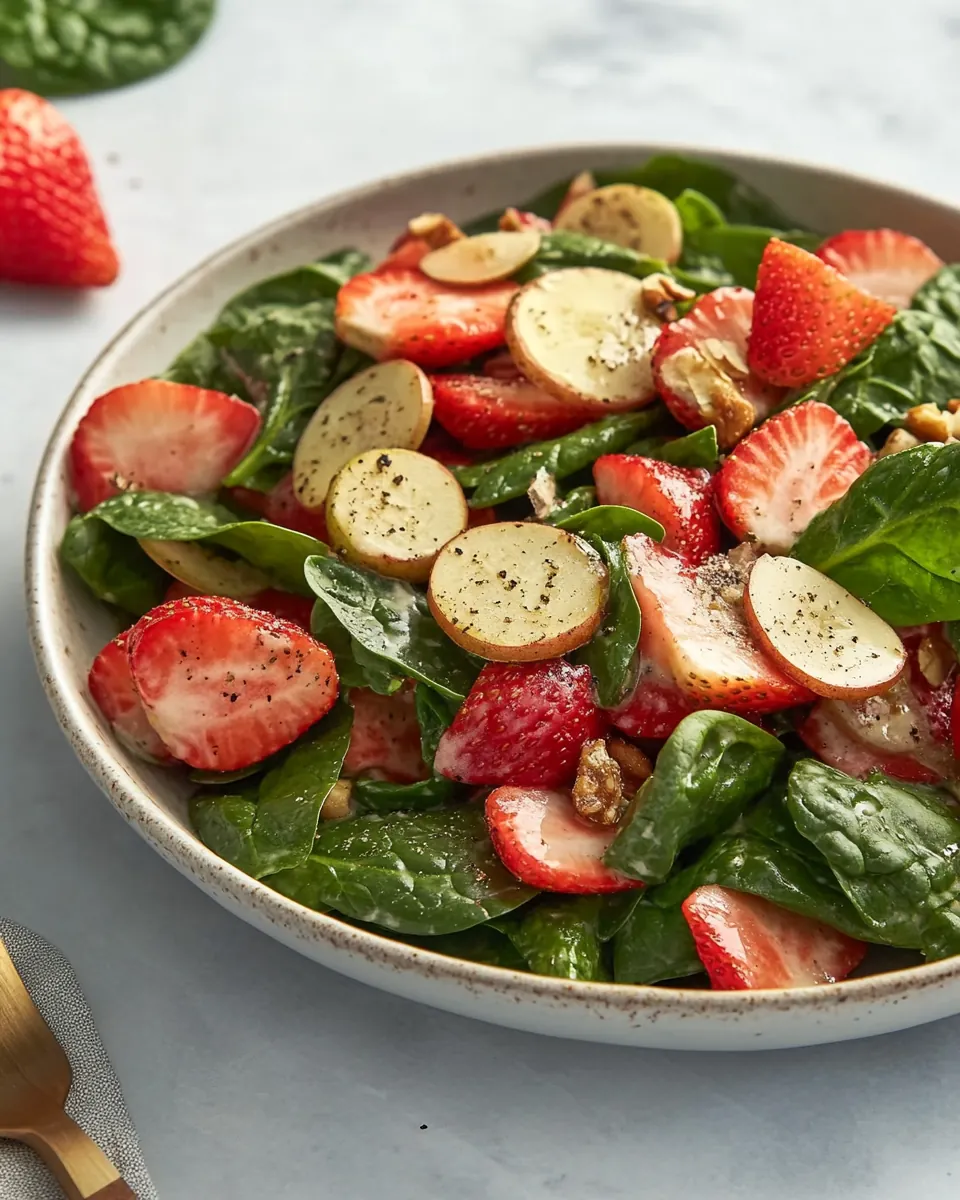 Strawberry Spinach Salad