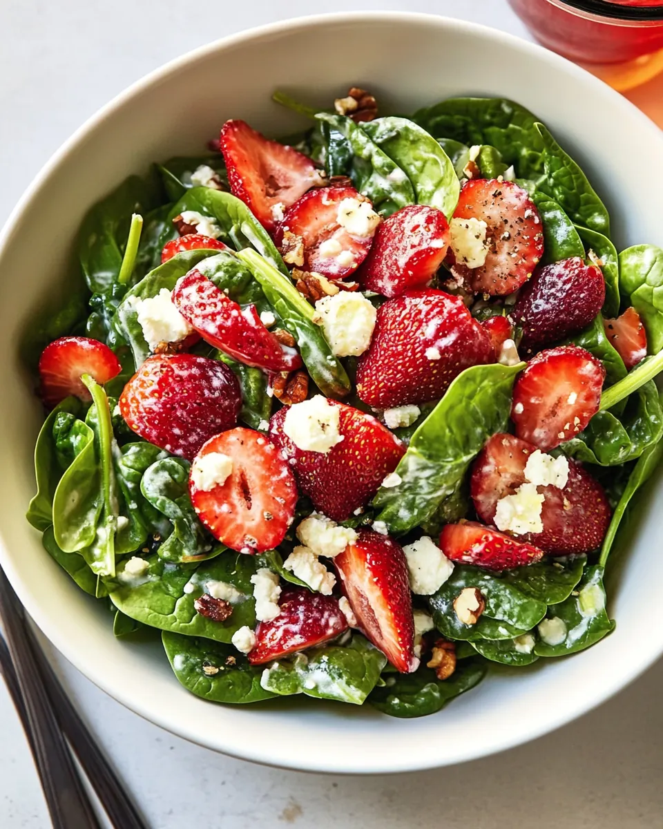Strawberry Spinach Salad