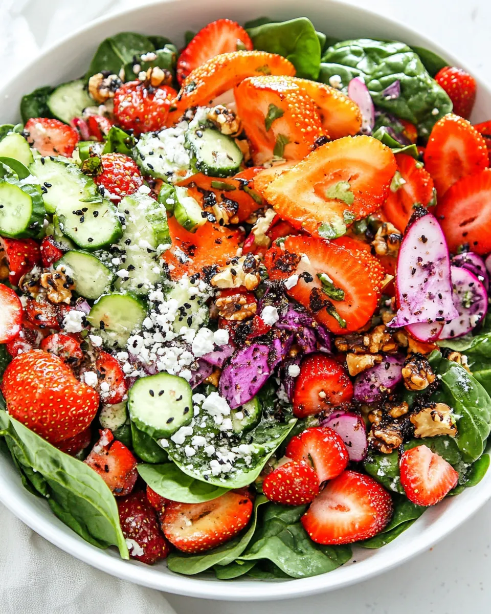 Strawberry Spinach Salad