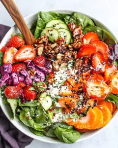 Strawberry Spinach Salad