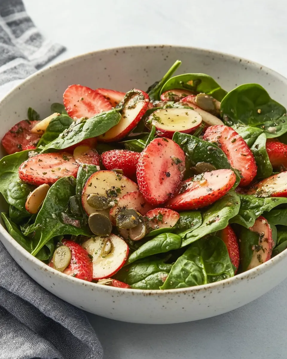 Strawberry Spinach Salad