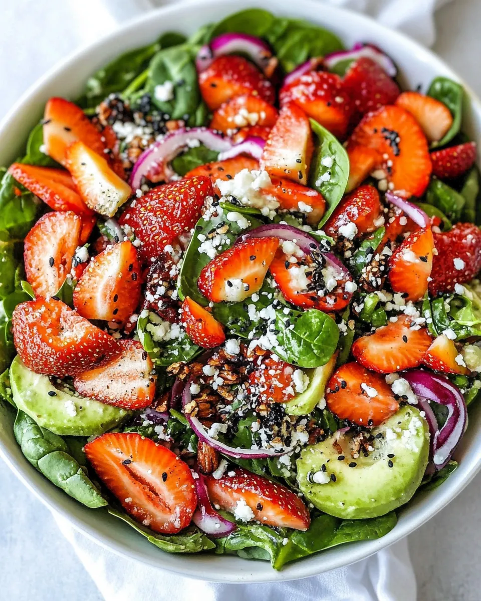 Strawberry Spinach Salad