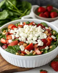 Strawberry Spinach Salad with Feta