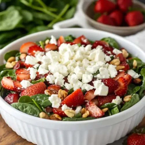 Strawberry Spinach Salad with Feta