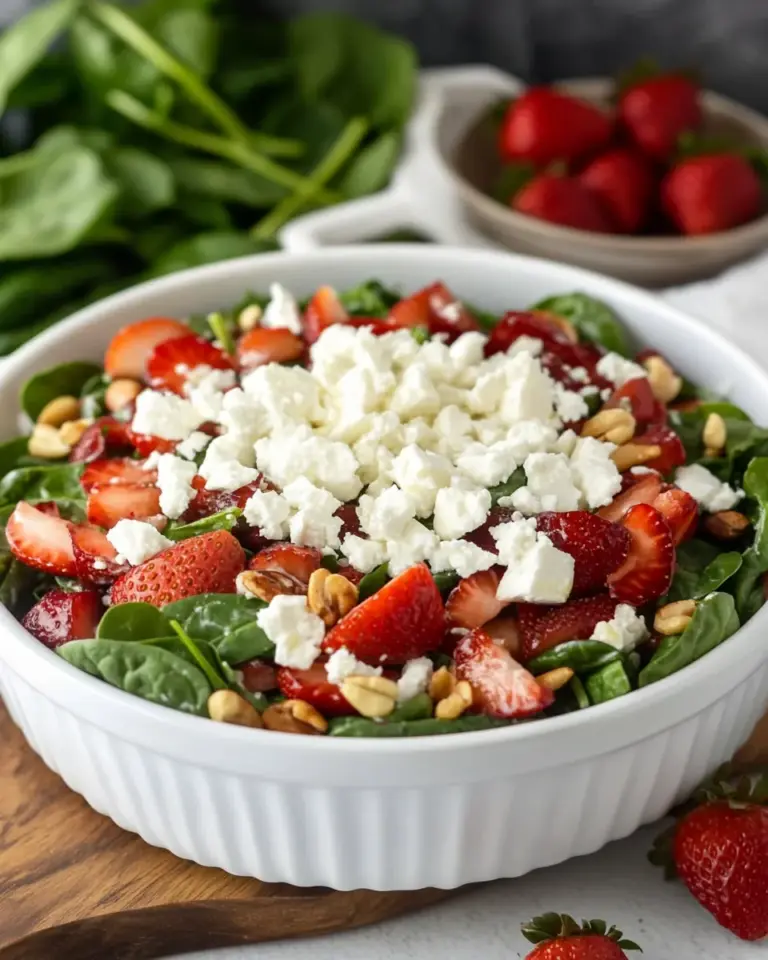 Strawberry Spinach Salad with Feta