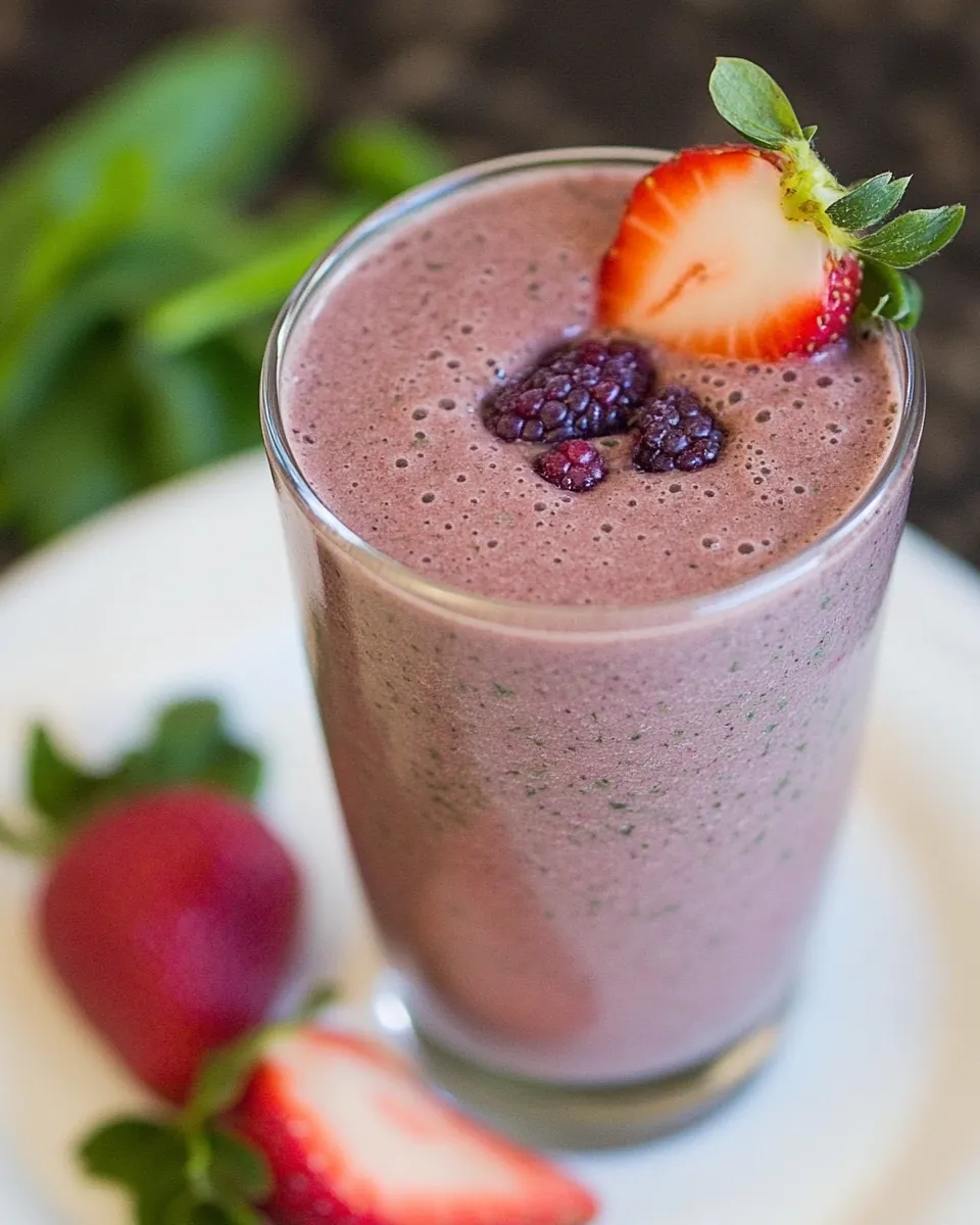 Strawberry Spinach Smoothie