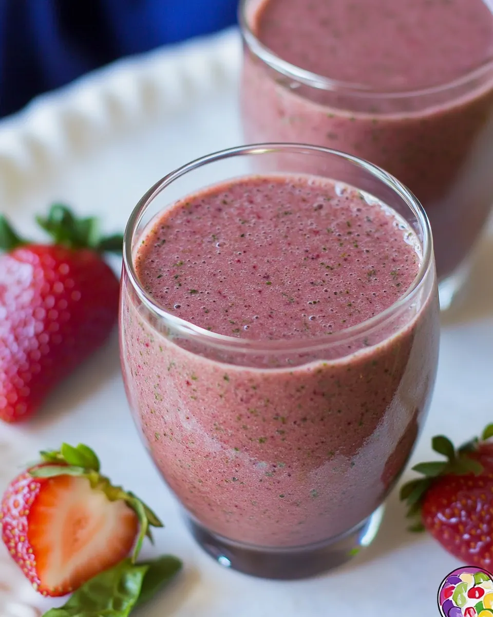 Strawberry Spinach Smoothie