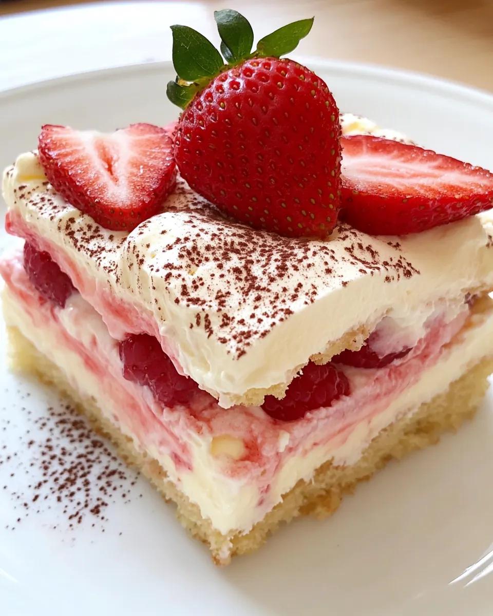 Strawberry Tiramisu