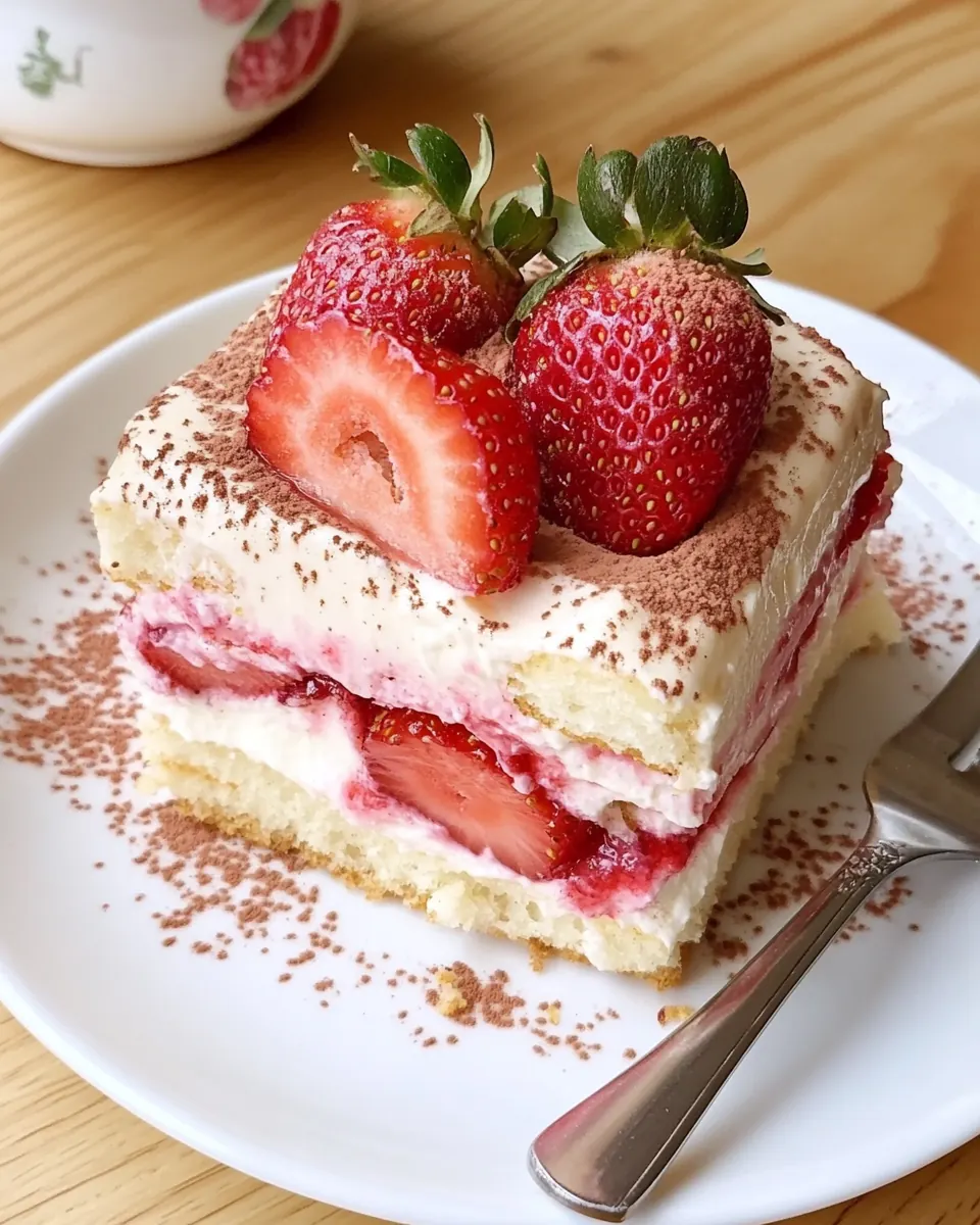Strawberry Tiramisu