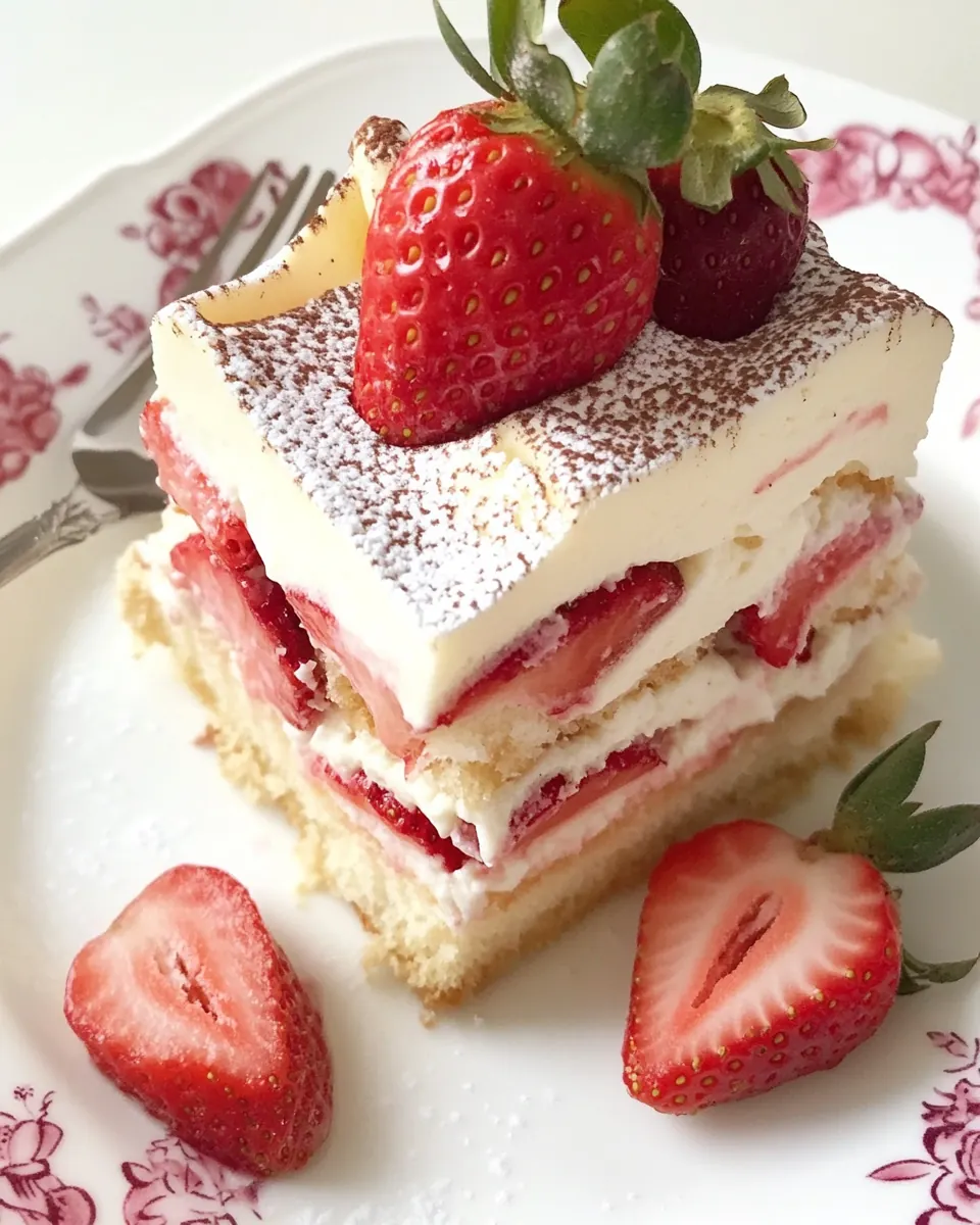 Strawberry Tiramisu
