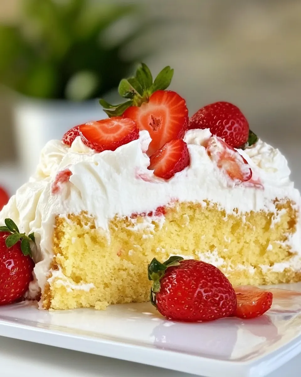 Strawberry Tres Leches Cake