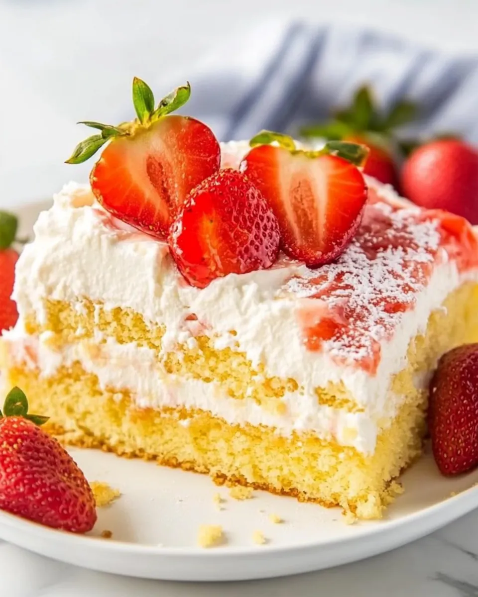 Strawberry Tres Leches Cake