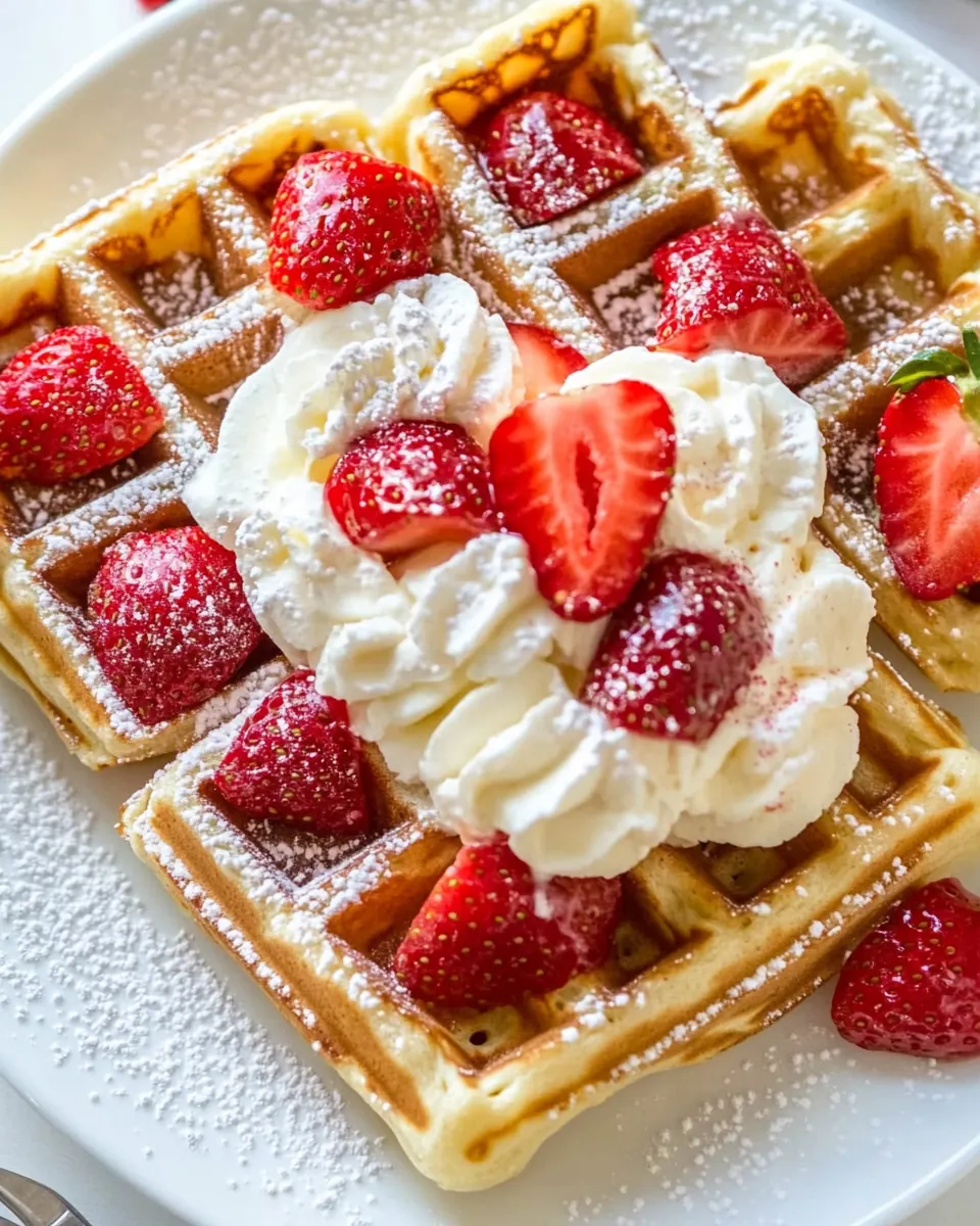 Strawberry Waffles