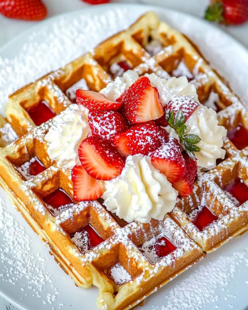 Strawberry Waffles