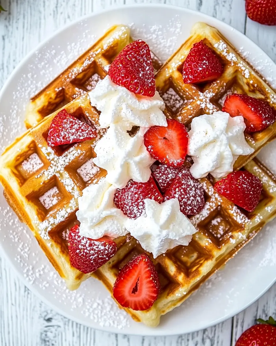 Strawberry Waffles