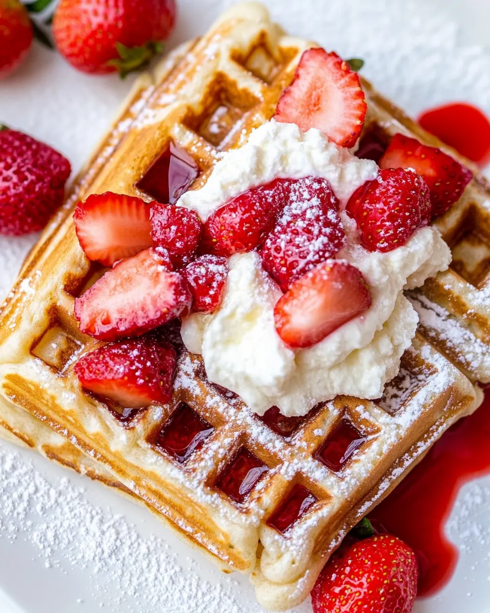 Strawberry Waffles
