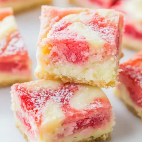 Strawberry White Chocolate Gooey Bars