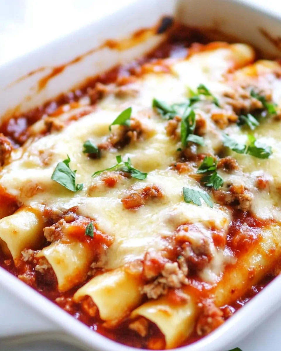 String Cheese Manicotti