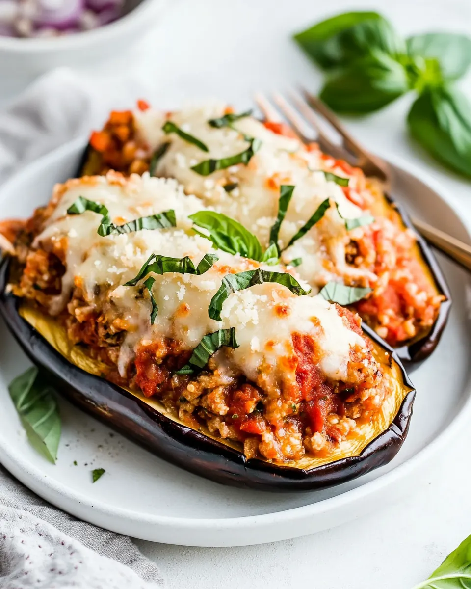 Stuffed Eggplant Parmesan