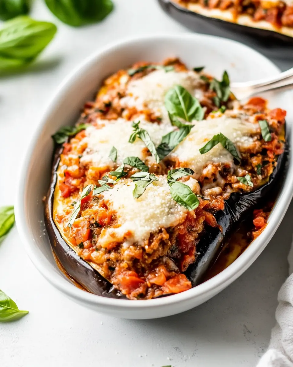 Stuffed Eggplant Parmesan