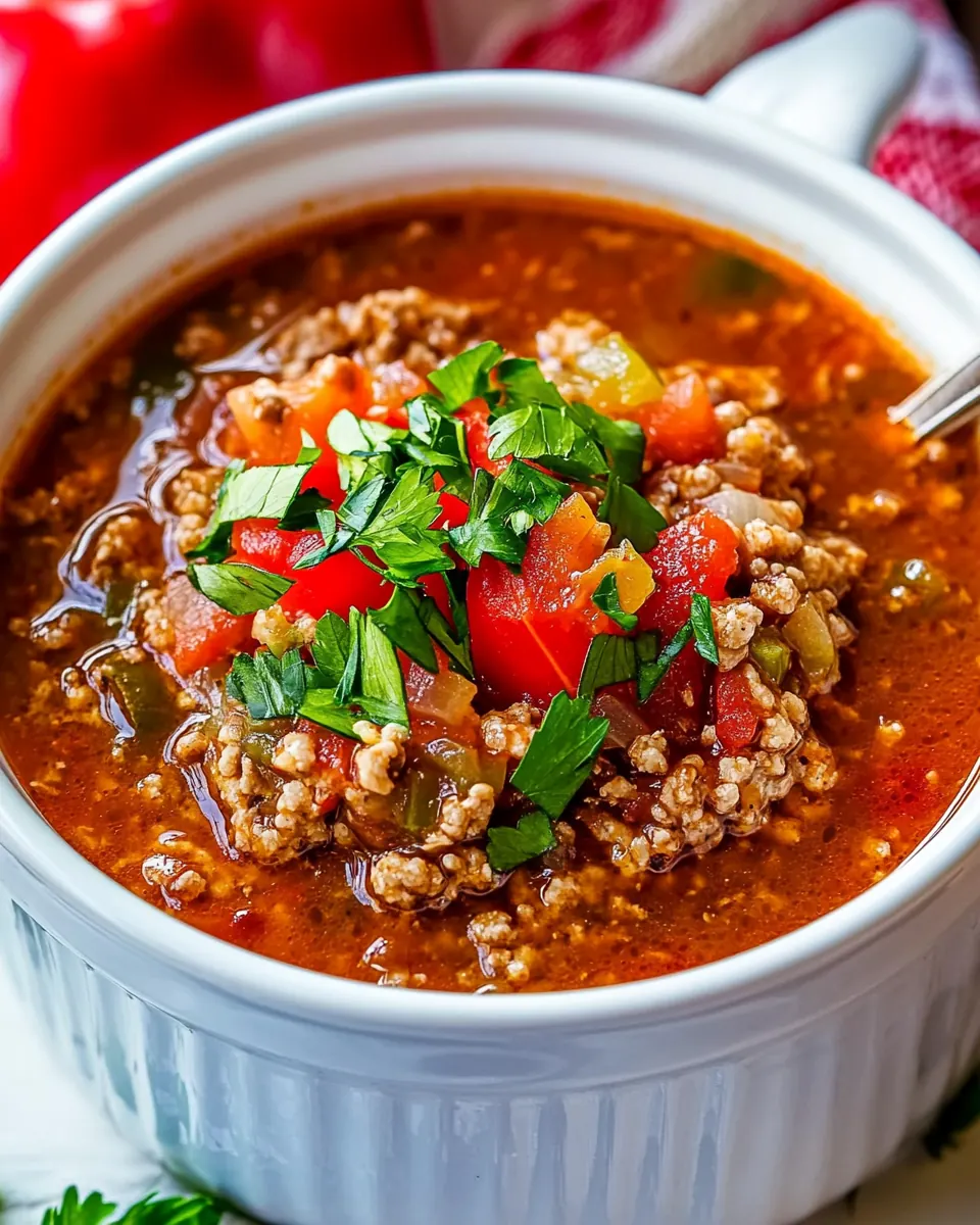 Stuffed Pepper Soup