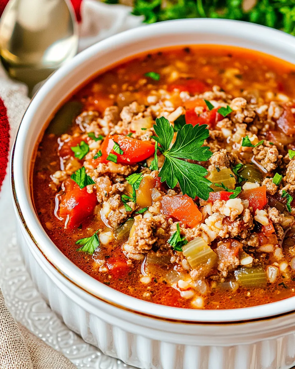 Stuffed Pepper Soup