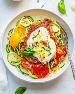 Summer Chicken Parmesan with Zoodles