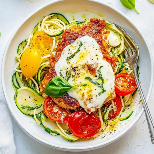Summer Chicken Parmesan with Zoodles