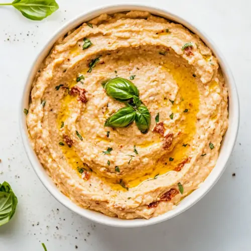 Sun dried Tomato and Basil White Bean Dip