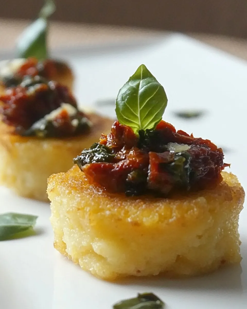 Sundried Tomato Polenta Bites