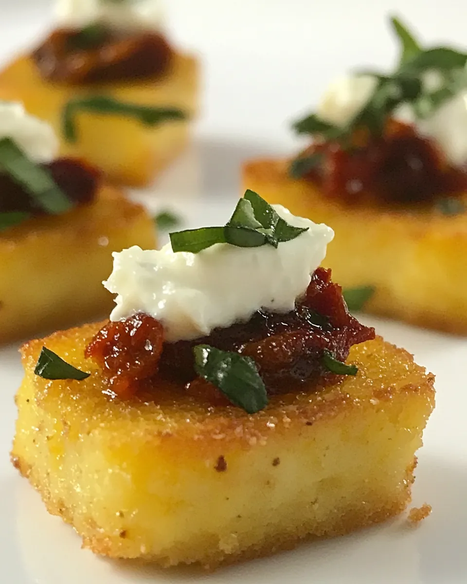 Sundried Tomato Polenta Bites
