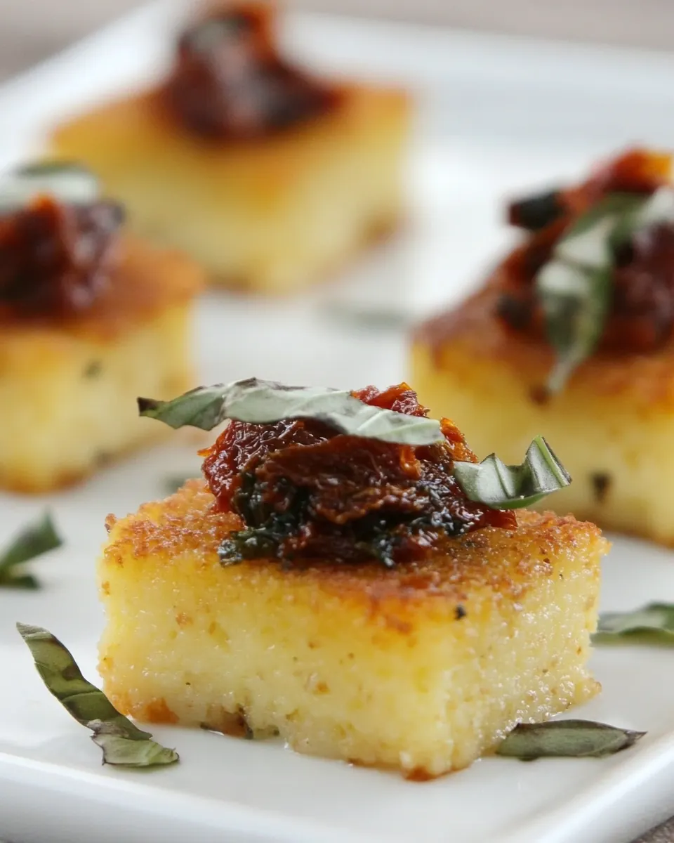Sundried Tomato Polenta Bites