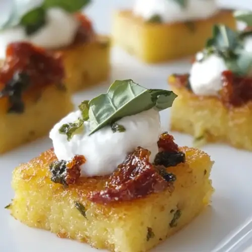 Sundried Tomato Polenta Bites