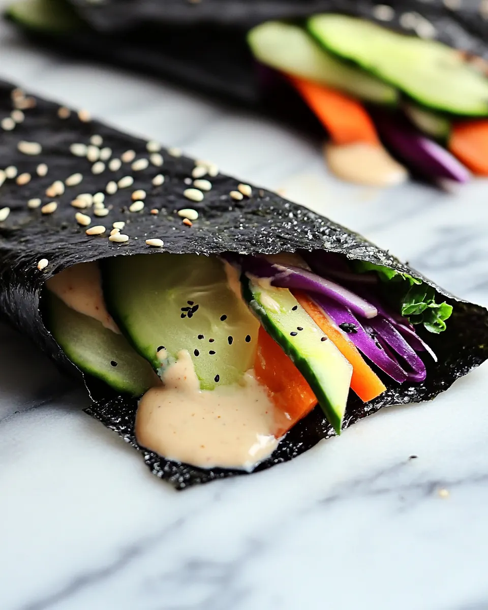Sunrise Nori Wraps with Spicy Tahini Drizzle