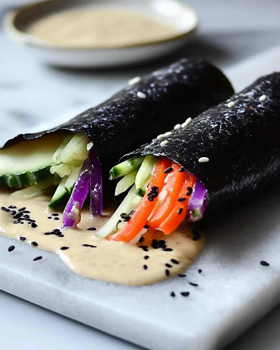 Sunrise Nori Wraps with Spicy Tahini Drizzle