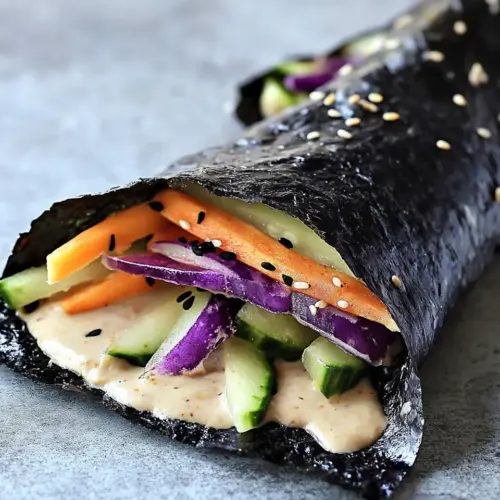 Sunrise Nori Wraps with Spicy Tahini Drizzle