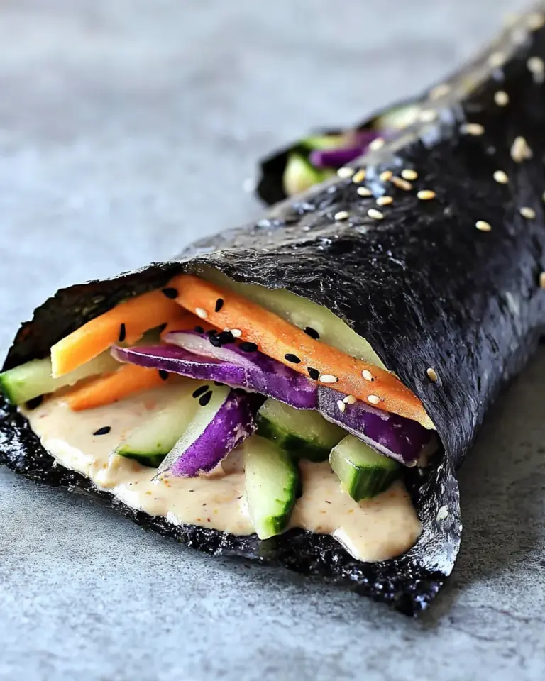 Sunrise Nori Wraps with Spicy Tahini Drizzle