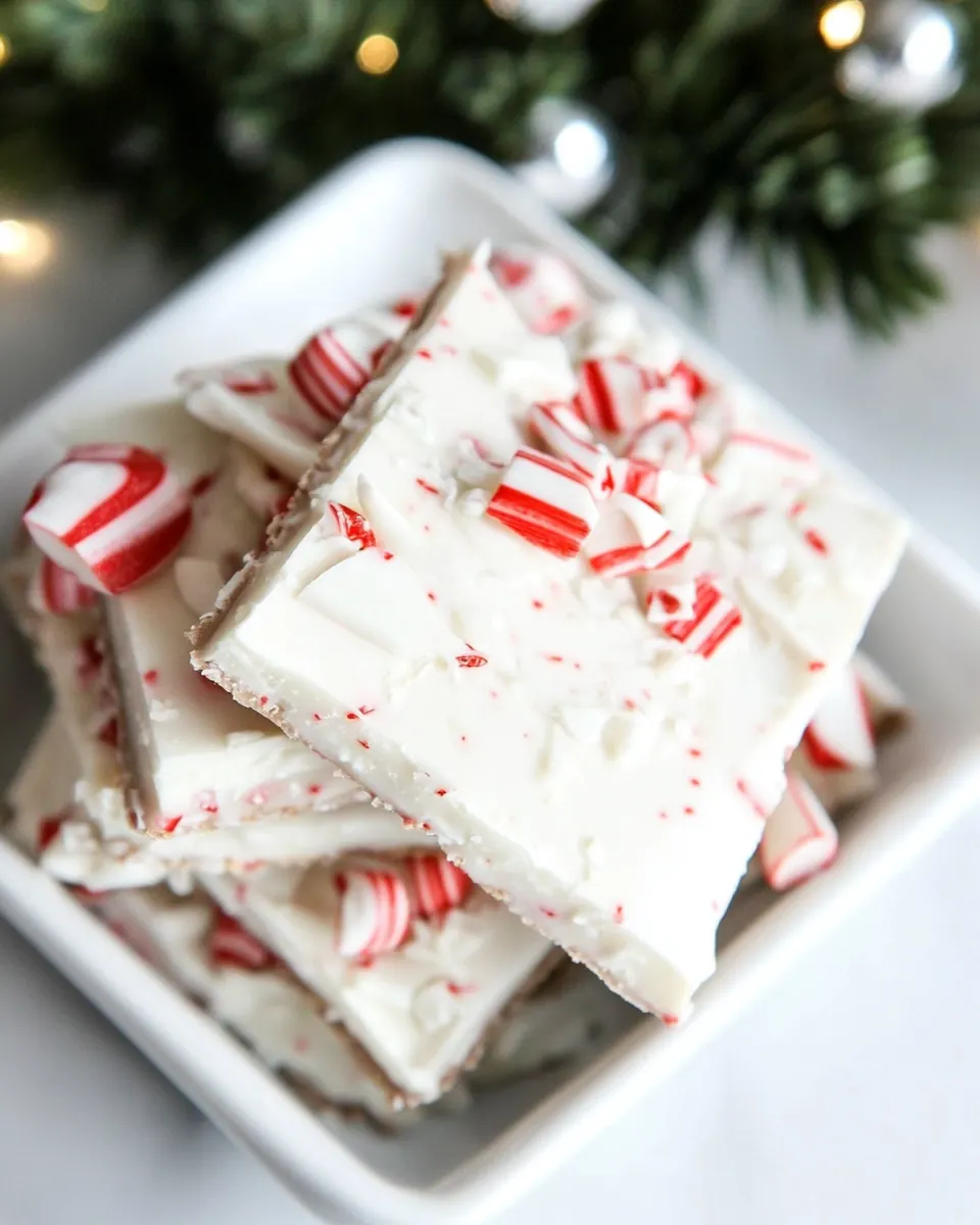 Super Easy 3 Ingredient Peppermint Bark