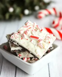 Super Easy 3 Ingredient Peppermint Bark