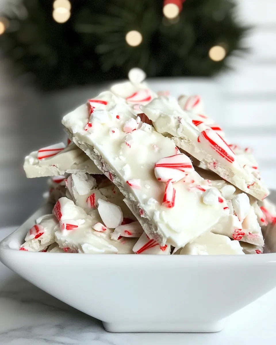 Super Easy 3 Ingredient Peppermint Bark