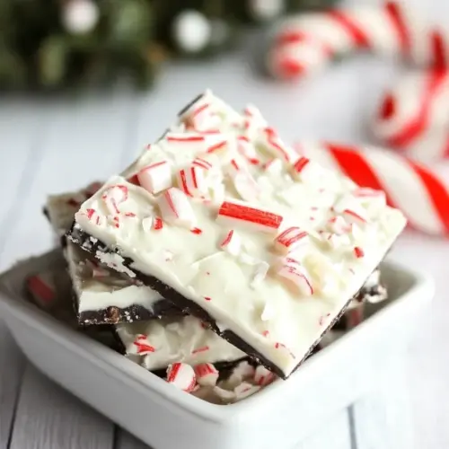 Super Easy 3 Ingredient Peppermint Bark