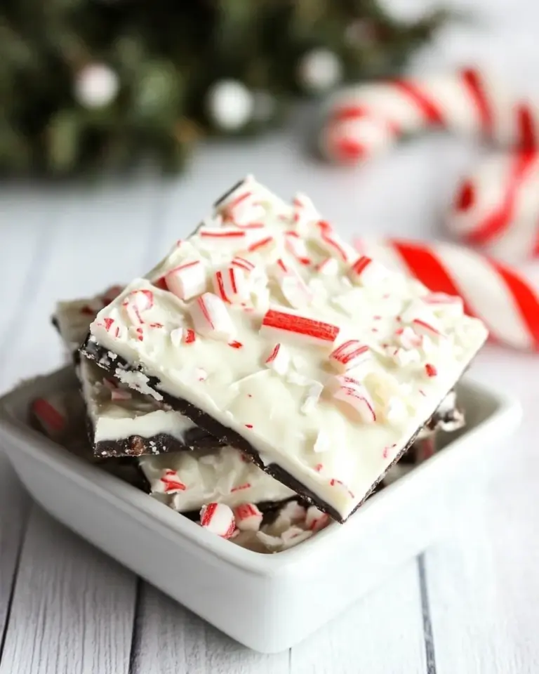 Super Easy 3 Ingredient Peppermint Bark