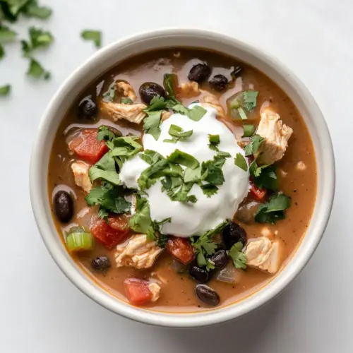 Super Easy Black Bean Chicken Chili