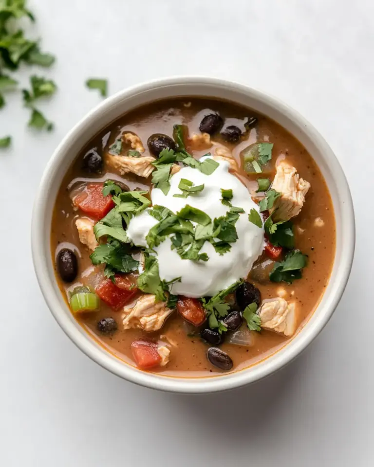 Super Easy Black Bean Chicken Chili